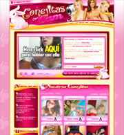Captura de pantalla de la p&aacute; conejitasconcam.com