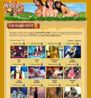 Captura de pantalla de la p&aacute; webcamtranx.com
